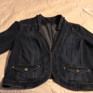 White House/Black Market Denim Jacket